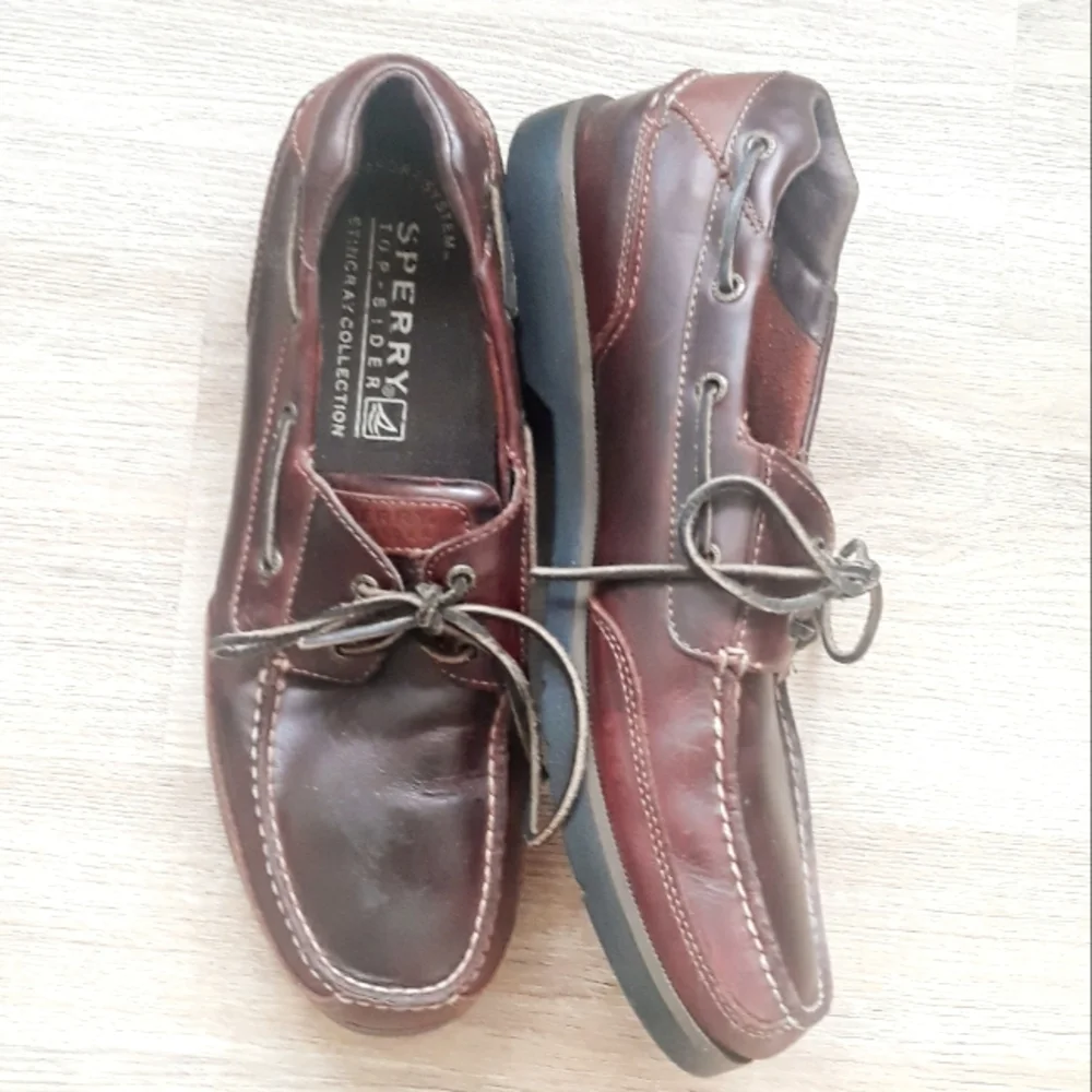 Sperry Top-Sider Stingray Lanyard 2-Eye Boat Shoes - Men's 13M Leather Loafers